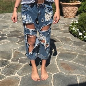 One Teaspoon #Lonely Boys VERY distressed jeans